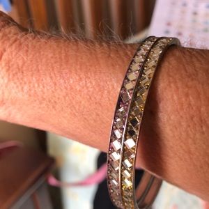 Two piece bangle bracelet